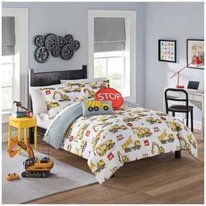 Waverly Kids Under Construction Modern Graphic 2-Piece Reversible Comforter Set, - Picture 1 of 5