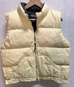 New York & Co. Yellow Duck Down Puffer Vest Women's Size XL - Picture 1 of 12