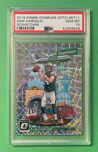 2018 PANINI DONRUSS OPTIC SAM DARNOLD DOWNTOWN ROOKIE RC #DT11 PSA 10 GEM MINT - Picture 1 of 2