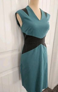 Antonio Melani grau & grün Etuikleid Gr. 8 Karriere Business - Bild 1 von 10