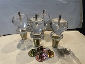 JEREVER Acryl Klar Möbelbeine Ersatz Sofa Couch Füße Mid Century... - Bild 1 von 19