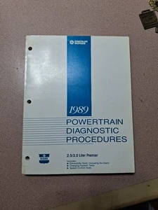 1989 CHRYSLER POWERTRAIN DIAGNOSTIC PROCEDURE MANUAL 2.5L/3.0L L PREMIER..1 - Picture 1 of 1