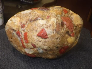Beautiful Michigan Pudding Stone 9 Pounds - Picture 1 of 6