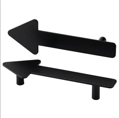 IKEA JÄRNSPARV Griff schwarz Pfeil 141 mm – 2 Stk für Türen & Schubladen - Bild 1 von 2