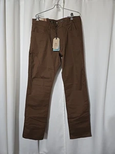 prAna SHIRE DOUBLE PEAK Slim Straight Leg Wanderhose Shire Braun Gr. 34/32 Neu mit Etikett - Bild 1 von 15
