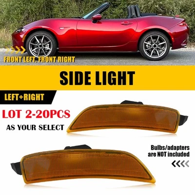 Carcasa de luz marcadora lateral delantera 2-20 piezas para Mazda Miata MX-5 NA1J515H0C 2016-2023 Foto 1 de 4