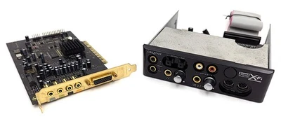 Creative Sound Blaster X-Fi XtremeMusic Card SB0460 w/ SB0250 5.25" Front I/O - Image 1 of 4