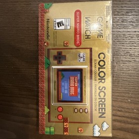 Nintendo Super Mario Bros Handheld Game and Watch with Color Screen New