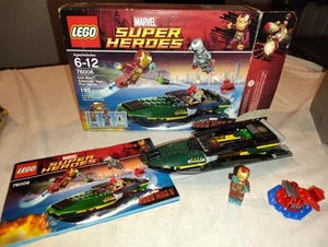 LEGO #76006 - Extremis Sea Port Battle Super Heroes Iron Man w/ Manual & Box - Picture 1 of 6
