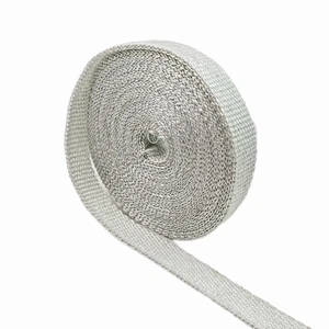 WHITE RACING EXHAUST PIPE HEAT HEADER WRAP PIPE MOTORCYCLE TAPE 1" X 50 FEET - Picture 1 of 2