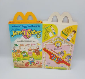 McDonalds 1987 Happy Meal Box Muppet Babies Baby Gonzo Jim Henson - Imagen 1 de 3