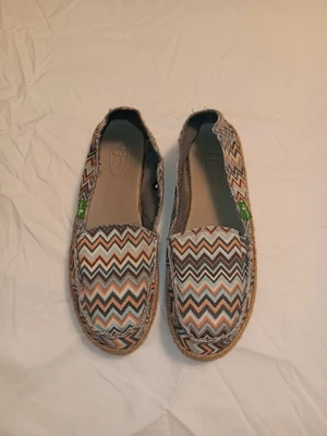 Zapatos sin cordones Sanuk para mujer multicolores talla 7 azul y naranja informales cómodos Foto 1 de 4