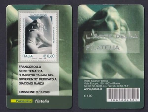 Tessera Filatelica Giacomo Manzu 2009 - Imagen 1 de 1