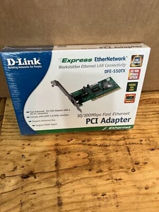 NEW - D-Link DFE-550TX Fast Ethernet 10/100Mbps PCI Adapter - Picture 1 of 2