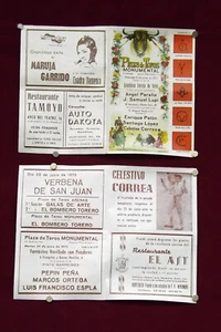 CORRIDA DE TOROS BULLFIGHT TURISMO Manifesto Poster CARTEL AFFICH BARCELONA 1975 - Picture 1 of 1