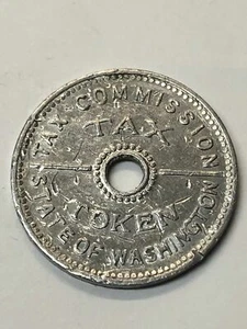 Tax Commission Tax Token State Of Washington 1935 - Picture 1 of 5