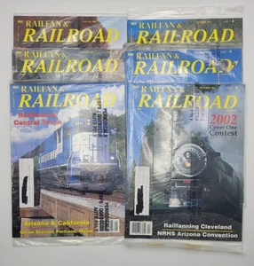 Lot of 6 Issues 2002 Railfan & Railroad New in original packaging Train Magazine - Picture 1 of 16