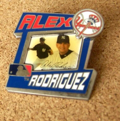 2004 Yankees Alex Rodriguez pin NY New York photo lapel pin Arod FREE SHIPPING - Image 1 of 4