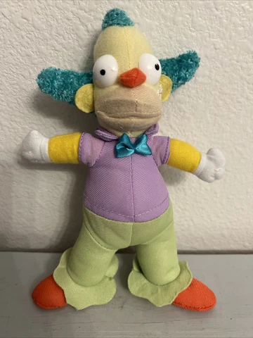 KRUSTY THE CLOWN THE SIMPSONS 2013 8” STUFFED PLUSH TOY (PRE-OWNED) Cover