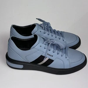 Bally Moony Poolside 23 Lagarto Cuero Repujado Azul Para Hombre Talla US 10.5 - Imagen 1 de 9