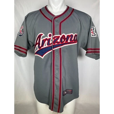 VTG Arizona Wildcats NCAA Grey Baseball Jersey Men's MEDIUM - Image 1 of 4