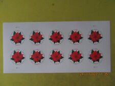 	10 USPS 2018 Global Forever Stamps Poinsettia - Peel & Stick ( 1 Sheet of 10 s