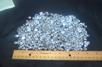 Acrylic Point back Rhinestones Clear 4 ounces All shown in photos - Image 1 of 4