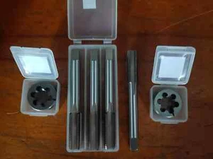 LH left handed HSS threading Hand Tap and die button set M3 M4 M5 M6 M8 M10 M12 - Picture 1 of 1