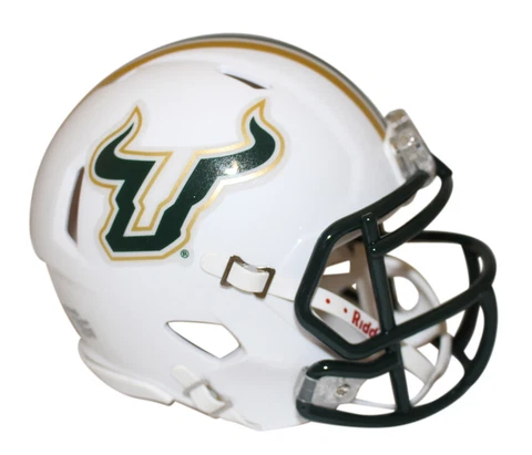 South Florida Bulls White Riddell Mini Helmet New In Box 14867 Cover