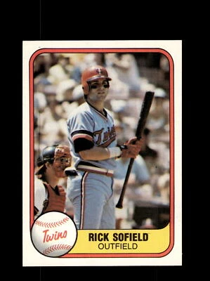 Minnesota Twins Rick Sofield #563 Fleer Baseball Near Mint or Better top - Image 1 of 2