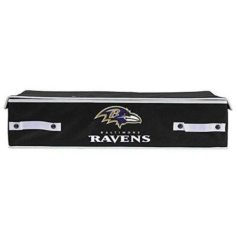 Franklin Sports NFL Baltimore Ravens Under The Bed Storage Bins - Large Cover