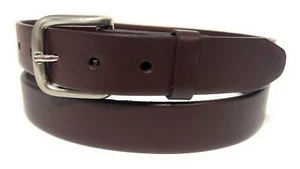 KIDS CASUAL PLAIN LEATHER BELT,  UNIFORM STYLE KIDS CASUAL LEATHER BELT - Picture 1 of 9