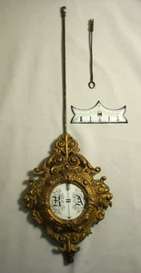 BALANCIER ancien BRONZE et TOLE émaillée N°7 MUSTERSCHUTZ allemagne TETE de LION - Photo 1/11