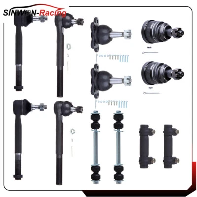 12pcs Front Tie Rod Ends Ball Joints For Chevrolet Express 1500 2500 Van 96-02 - Image 1 of 4