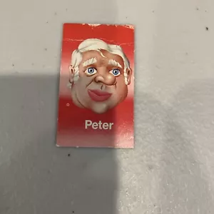 Red Replacement Face Card for Guess Who 1991 Version Game Peter - Picture 1 of 2