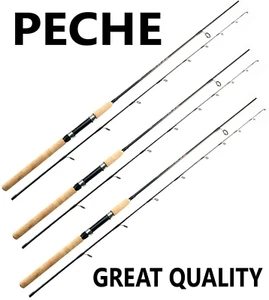 Fishing Pole Spinning Rod Carbon Fiber Portable Medium Fast Lightweight 7f 8f 9f - Picture 1 of 49