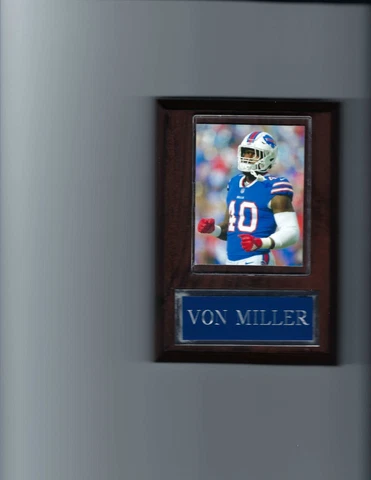 VON MILLER PLAQUE BUFFALO BILLS FOOTBALL NFL Cover