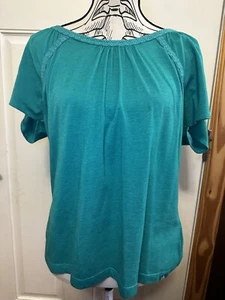 Camicia in perfette condizioni / Prana Kiki manica corta / verde / Lg - Foto 1 di 4