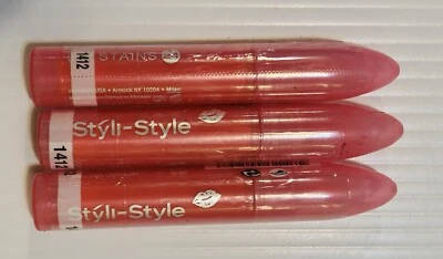 Styli-style Lip Stains 24- 1412 Darling - 3x NEW/SEALED - Image 1 of 2