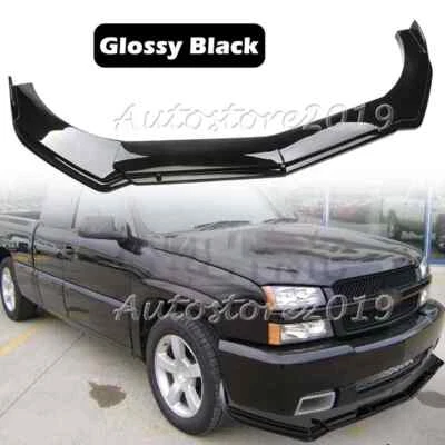 For Chevrolet Silverado 1500 SS Front Bumper Lip Body Kit Spoiler Splitter Gloss - Image 1 of 4