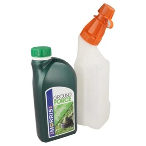 2 Stroke Mixing Bottle & 1 Litre 2 Stroke Oil For STIHL Chainsaws, Hedgetrimmers - Picture 1 of 6