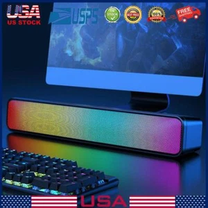 O# RGB Wireless Speaker Bluetooth-Compatible Music Player High Volume for PC Lap - Picture 1 of 11