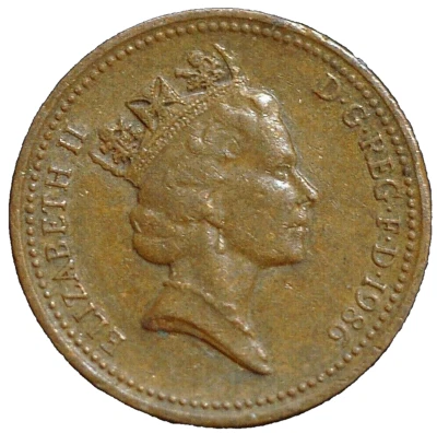 Gran Bretaña Penny 1986 KM# 935 Foto 1 de 2