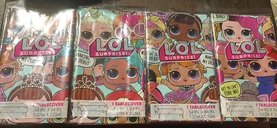 LOL Surprise! Girls Party Table Cover Lot of Four (4) 54”by 84”  Free Shipping! - Image 1 of 3