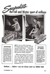 VINTAGE 1941 KODAK SUPER-XX KAMERA FILMDRUCK AD - Bild 1 von 1