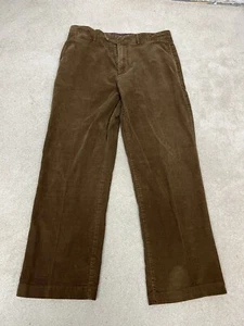 Vintage Daniel Cremieux Pants Mens 34 Brown Chino Corduroy Preppy 34 X 30 - Picture 1 of 14