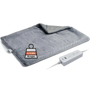 Weighted Heating Pad,2lb XL Weighted Heated Pad for Back Pain Relief with 3 H... - Picture 1 of 7