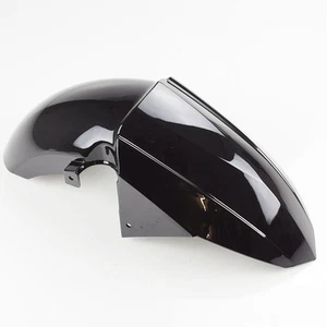 Scooter Front Mudguard Gloss Black Mud Flap Plastic Bolt-on MGF249 Easy Fit NEW - Picture 1 of 1