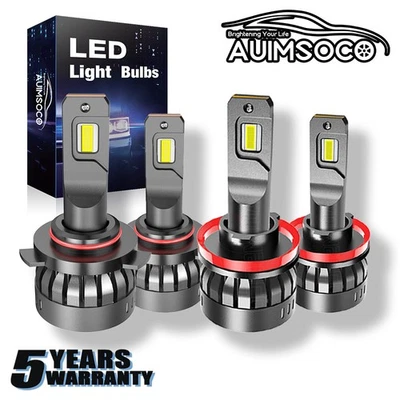 For Ford Taurus X 2008-2009 Eddie Bauer Wagon 4-Door 4Pcs Led Headlight Bulbs Foto 1 de 4