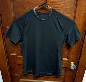 Lululemon Drysense Workout Tshirt Men L Better Each Day Black Abras. Res. - Picture 1 of 9